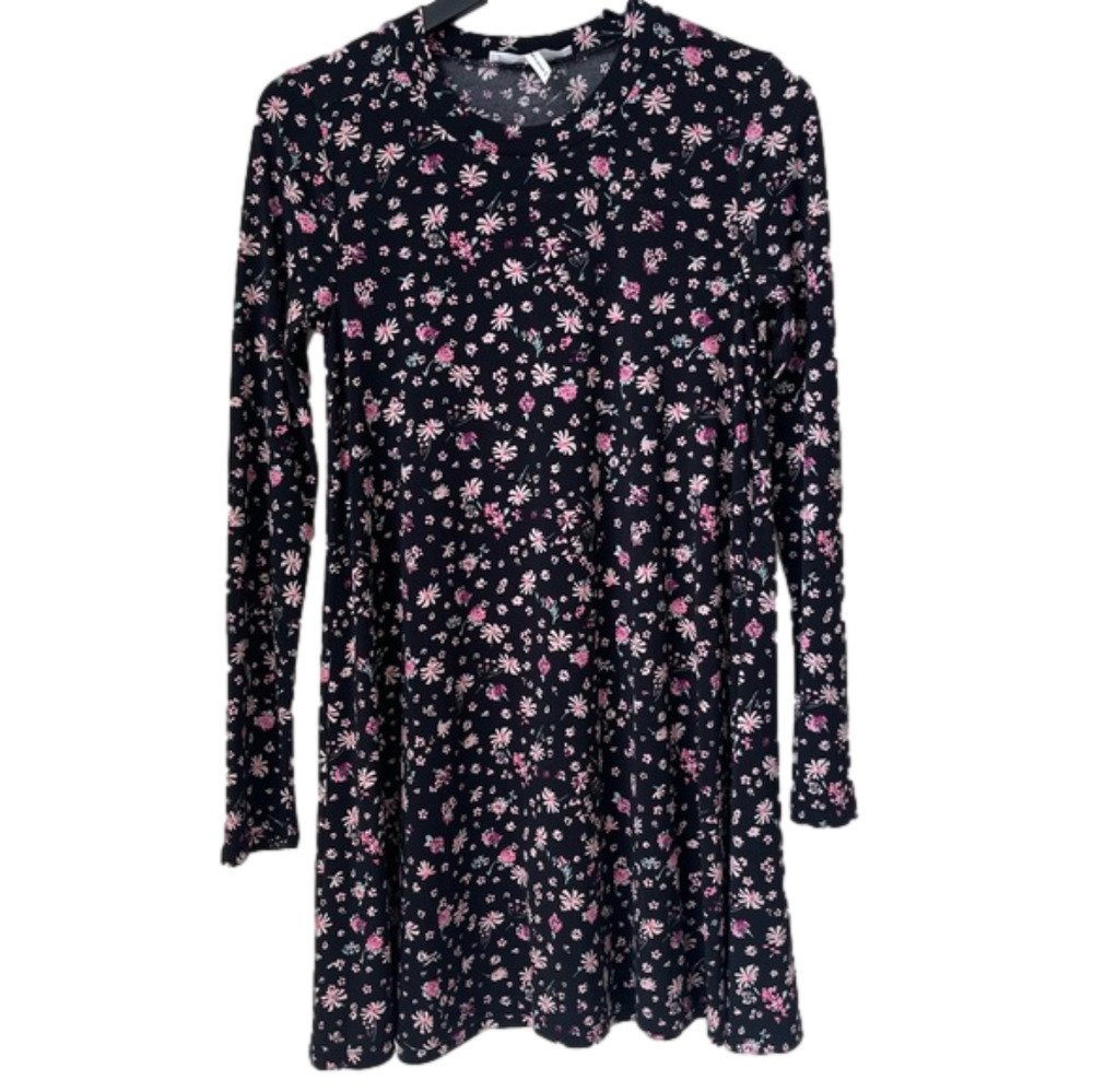 BCBG Long Sleeve Ditsy Print A-Line Dress - Picture 2 of 9